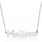 Special Font Name Necklace In sterling silver