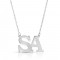 Initial Letters Necklace in sterling silver 