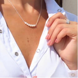 natural freshwater pearl necklace 925 sterling silver 