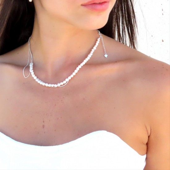 925 sterling silver pearl necklace