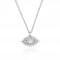 Evil eye necklace in sterling silver 
