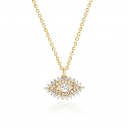 Evil eye necklace in sterling silver Evil eye necklace in sterling silver