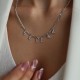 Custom Name necklace with pave letters Custom Name necklace with pave letters