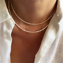 Freshwater pearl choker necklace