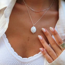 925 Sterling silver handmade pearl necklace 925 Sterling silver handmade pearl necklace