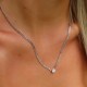 925 Sterling Silver 1 Carat Moissanite Cuban Necklace