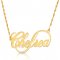 infinity name necklace - 18k gold plated silver