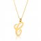 18k gold plated initial necklace (letter C)