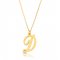 18k gold plated initial necklace (letter D)