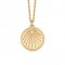sunrise  pendant necklace in gold plating