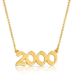 Year necklace - 18k gold plated silver Year necklace - 18k gold plated silver
