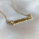 18k gold plated sterling silver name necklace 