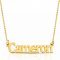 18k gold plated sterling silver name necklace 