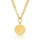 18k gold plated gourmet coin necklace