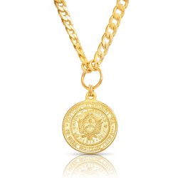 18k gold plated gourmet coin necklace 18k gold plated gourmet coin necklace