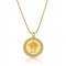gold plated zodiac pendant :Taurus