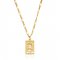 Queen Elizabeth pendant necklace - 18k gold plated
