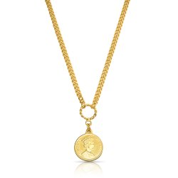 Queen Elizabeth coin pendant necklace Queen Elizabeth coin pendant necklace