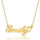 Name Necklace 18K Gold Plating on Silver
