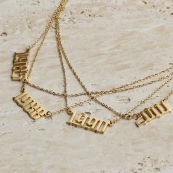 18k gold plated year necklace 18k gold plated year necklace