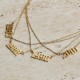 18k gold plated year necklace
