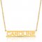 Cut out name necklace - 18k gold plated