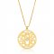  Impressive monogram necklace with swarovski in 18k gold plating