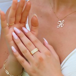 18k gold plated initial necklace 18k gold plated initial necklace