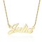 18k gold plated classic name necklace    