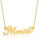 Name Necklace 18K Gold Plating on Silver 