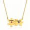 18K Gold Plated Engraved Family Puzzle Necklace With Swarovski Birthstone
