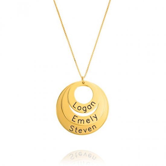 18K Gold Plated Infinity Circle Pendant Necklace