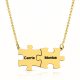 Engraved family Puzzle Necklace 