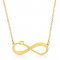 Gold Infinity Necklace with Name