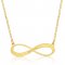 Gold Plated Engraved Infinity Name Necklace 