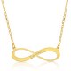 Gold Plated Engraved Infinity Name Necklace 
