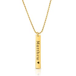 Gold Vertical Bar Necklace Gold Vertical Bar Necklace