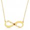 Infinity Necklace With 2 Names & Swarovski Birthstone