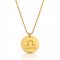 zodiac necklace in gold plating: Libra