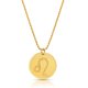 zodiac necklace in gold plating:Leo