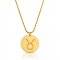 zodiac necklace in gold plating:Taurus