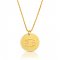 zodiac necklace in gold plating:Cancer