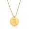 zodiac necklace in gold plating:Scorpio