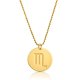 zodiac necklace in gold plating:Scorpio