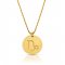 zodiac necklace in gold plating: Capricom
