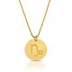 zodiac necklace in gold plating: Capricom