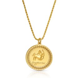 Gold Plated Zodiac Pendant : sagittarius Gold Plated Zodiac Pendant : sagittarius