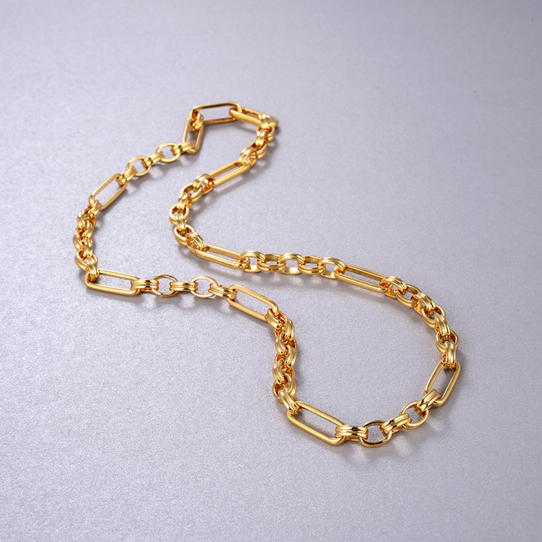 paperclip chain necklace 18k gold plated EnvyHer Personalized Jewelry