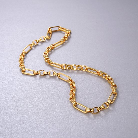 paperclip chain necklace - 18k gold plated