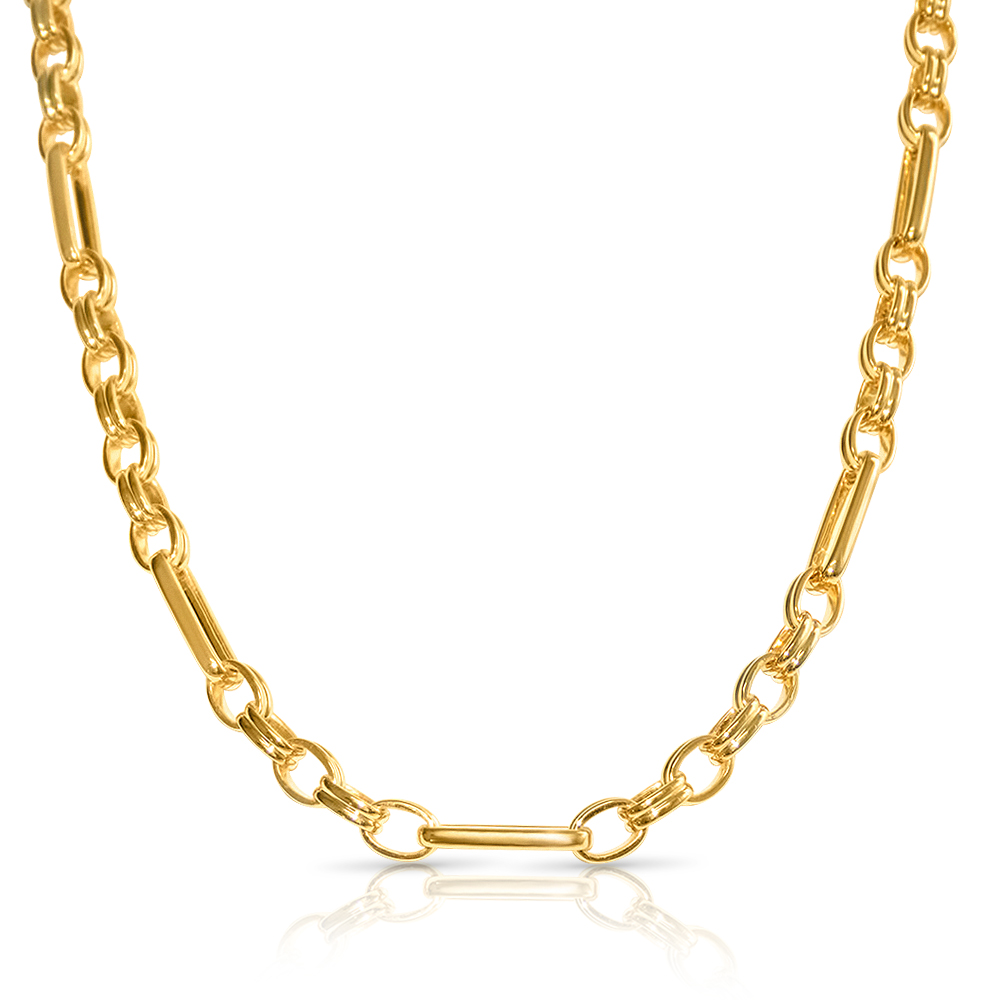 paperclip chain necklace 18k gold plated EnvyHer Personalized Jewelry